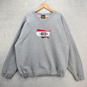 Vintage Counter Culture Crewneck Sweatshirt 2XL Gray 90s Skateboard Y2K USA